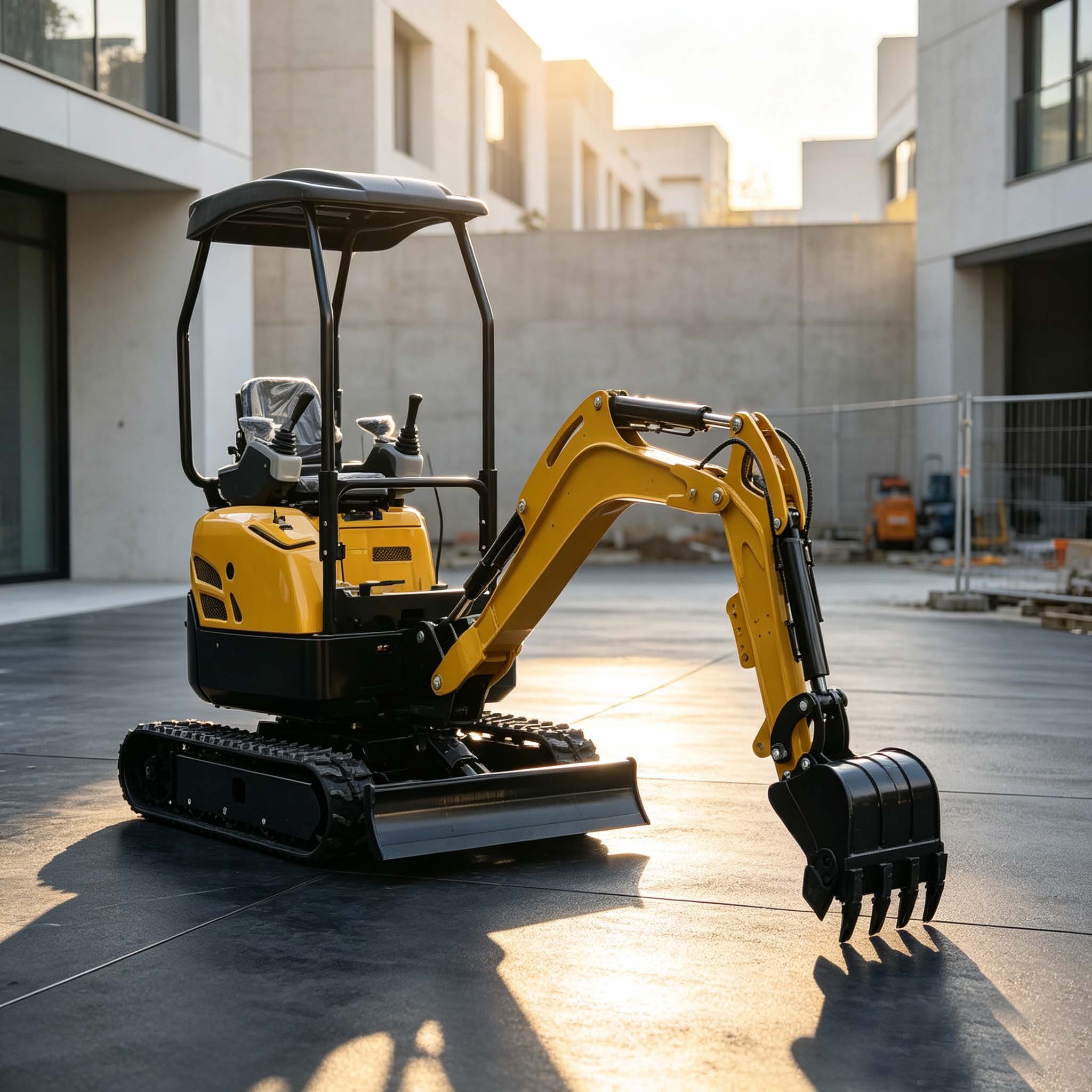 Farming Jobs - ミニショベル 0.7トン 1トン コンパクト構造 多機能ミニショベル 小型クローラー式掘削機