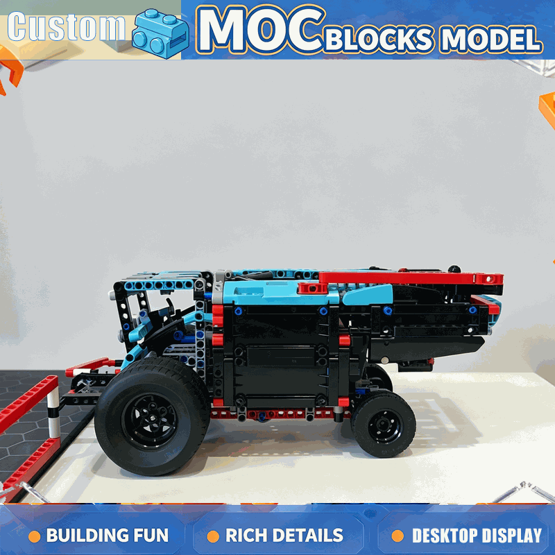 Agriculture Farming Education - 556ピース MOCファームコンバインハーベスター農業トラクター車両モデル ビルディングブロック DIYクリエイティブ組み立て教育玩具ギフト