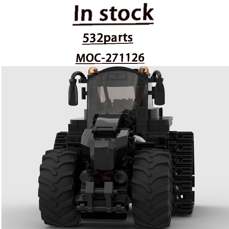 Agriculture Farming Education - MOC-271126 シティストリートファーム農業用貨物トラクター組み立てブロックセット 532ピース 大人向け誕生日教育玩具ギフト
