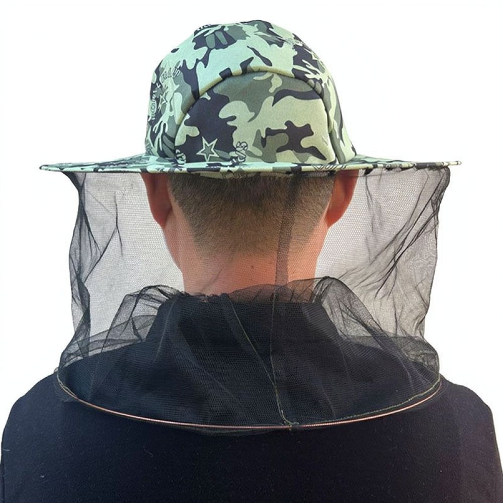 Agriculture Farming Hats - 防虫ネット付きの養蜂用ヘルメット、顔を覆うベール。Wanfengmi社製。農業、屋外作業、農場、トウモロコシ畑での作業に最適。