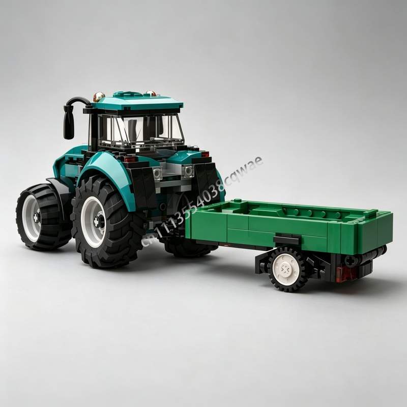 342ピース 農業トラクタートレーラー 組み立てブロックモデ - Agriculture Farming Education のレビューと価格